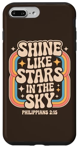 Shine Like Stars Philippians 2:15 Brown Retro Bibelvers Hülle für iPhone 7 Plus/8 Plus Shine Like Stars Philippians 2:15 Brown Retro Bibelvers Hülle für iPhone 7 Plus/8 Plus von 70s Hippie Christian Scripture Retro Bible Quote