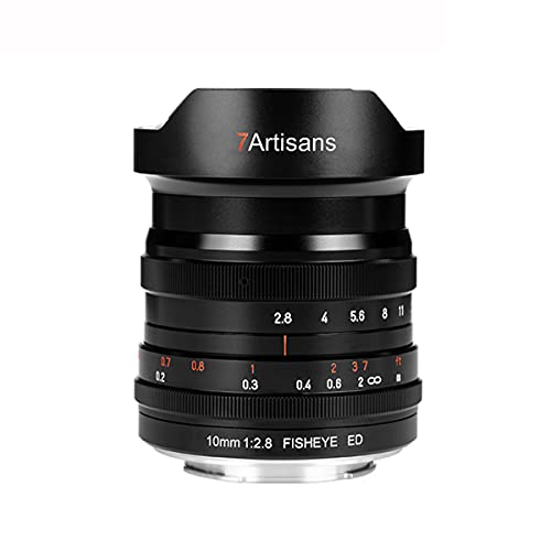 7artisans 10mm F2.8 Fisheye ED Fester manueller Fokus Ultra-Weitwinkel-Vollformat-Objektiv für Nikon Z-Mount spiegellose Kameras Z6 Z7 Z250 von 7artisans