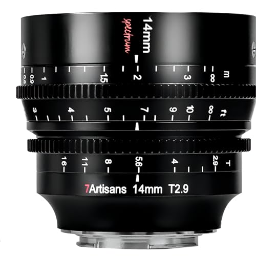 7artisans 14mm T2.9 Vollformat-Cine-Objektiv, kompatibel mit spiegellosen Sony E-Mount-Kameras Alpha a7 a7II a7III a7R a7RII a7RIII a7RIV a7S a7SII a9 a7C 7artisans 14mm T2.9 Vollformat-Cine-Objektiv, kompatibel mit spiegellosen Sony E-Mount-Kameras Alpha a7 a7II a7III a7R a7RII a7RIII a7RIV a7S a7SII a9 a7C von 7artisans
