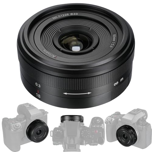 7artisans 18mm F5.6 Objektiv MF Vollformat für L-Mount-Kameras T TL TL2 CL SL2; FPL von 7artisans