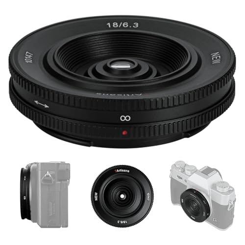 7artisans 18mm F6.3 II M43 Mount Geeignet,Ultradünnes APS-C Prime Objektiv,58g,0.3M Fokus Entfernung,UFO-Objektiv für M43 Kompaktkameras GF1-9 G1 G2 G3 G4 G5 G6 G85 GH1 GH4 GH5 7artisans 18mm F6.3 II M43 Mount Geeignet,Ultradünnes APS-C Prime Objektiv,58g,0.3M Fokus Entfernung,UFO-Objektiv für M43 Kompaktkameras GF1-9 G1 G2 G3 G4 G5 G6 G85 GH1 GH4 GH5 von 7artisans