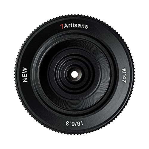 7artisans 18mm F6.3 II UFO-Objektiv, kompatibel mit APS-C Sony E-Mount spiegellosen Kameras A5000 A5100 A6000 A6100 A6300 A6400 A6500 A6600 NEX-3 NEX-3N NEX-3R NEX-5T NEX-5R NEX-5 NEX-5N NEX von 7artisans