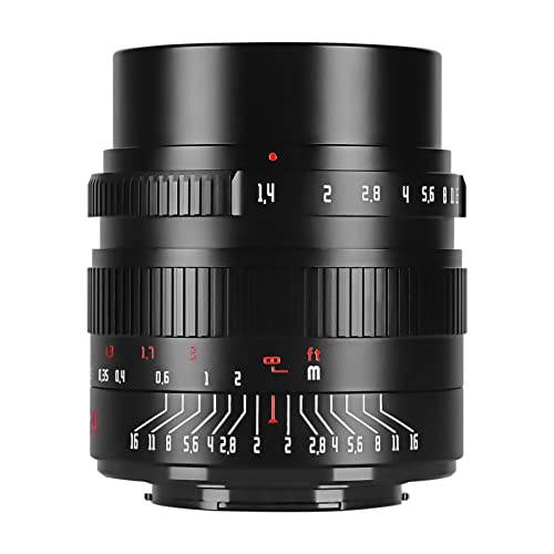 7artisans 24 mm F1.4 APS-C manuelles Prime-Objektiv, große Blende, kompatibel mit Olympus & Panasonic M4/3 spiegellosen Kameras G1 G2 G3 G4 G5 G6 G7 GF1 GF2 GF3 GF5 GF6 GM1EMP1EPM2E-PL1E-PL2E-PL3E-PL5 von 7artisans