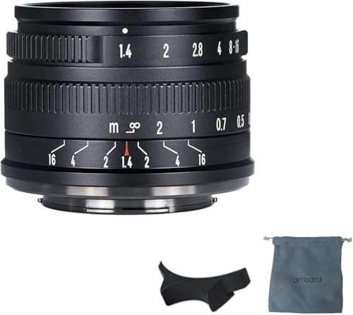 7artisans 35 mm F1,4 Mark II APS-C Festobjektiv mit manuellem Fokus und großer Blende, kompatibel mit spiegellosen Canon R-Mount-Kameras R RP R5 R6 von 7artisans