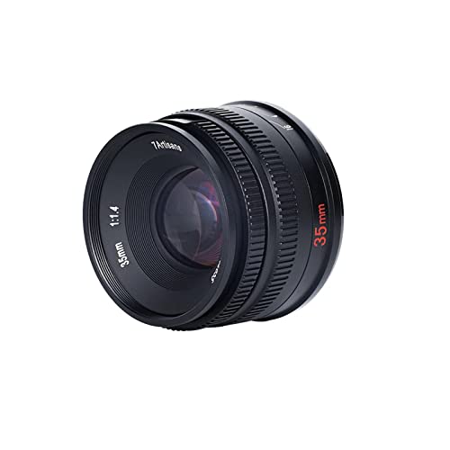 7artisans 35 mm F1.4 APS-C Kameraobjektiv Manueller Fokus Festobjektiv Große Blende Kompatibel mit Canon EOS-M-Mount-Kameras von 7artisans