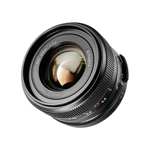 7artisans 35 mm F1.4 Mark Ⅲ Vollformat Festbrennweite mit manueller Fokussierung und großer Blende, kompatibel mit spiegelloser L-Mount-Kamera (Schwarz) von 7artisans