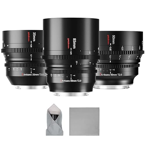 7artisans 35mm/50mm/85mm T2.0 Large Aperture Cine Lens Compatible for Sony E Mount von 7artisans