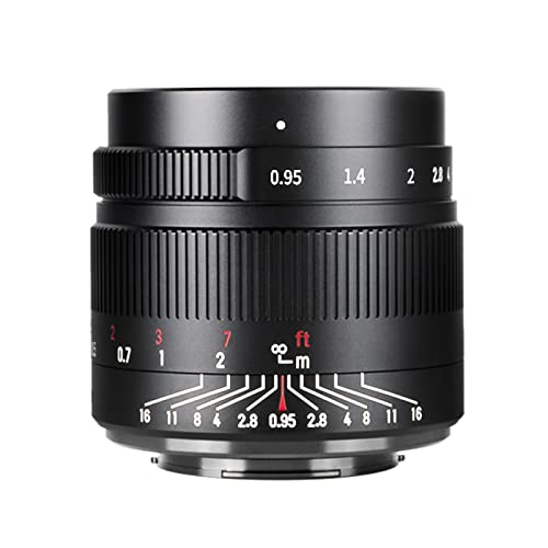 7artisans 35mm f0.95 große Blende, APS-C, Objektiv für spiegellose Kamera kompakt für Fuji X-T1, X-T2, X-T3, X-T20, X-T30, X-E1, X-E2, X-E3 von 7artisans