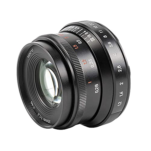 7artisans 35mm f1.2 Mark II APS-C Geklickte größere Blende Festbrennweite Passend für Canon Kompakte Spiegellose Kameras Für EOS-M1 EOS-M2 EOS-M3 M5 M6 M10 M100 M50 von 7artisans