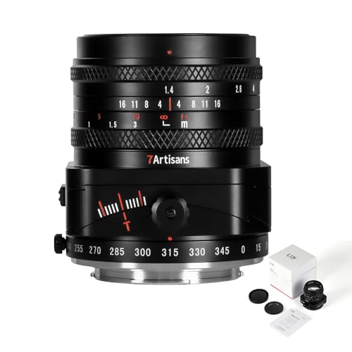 7artisans 50 mm F1.4 Tilt-Shift Objektiv APS-C Prime Große Blende kompatibel mit Fuji X Mount spiegellose Kamera X-T5 X-H2S X-S10 X-T30II X-T20 X-T10 X-T4/-T3/-T2/-PRO3/-M1/-H1/-E4 7artisans 50 mm F1.4 Tilt-Shift Objektiv APS-C Prime Große Blende kompatibel mit Fuji X Mount spiegellose Kamera X-T5 X-H2S X-S10 X-T30II X-T20 X-T10 X-T4/-T3/-T2/-PRO3/-M1/-H1/-E4 von 7artisans
