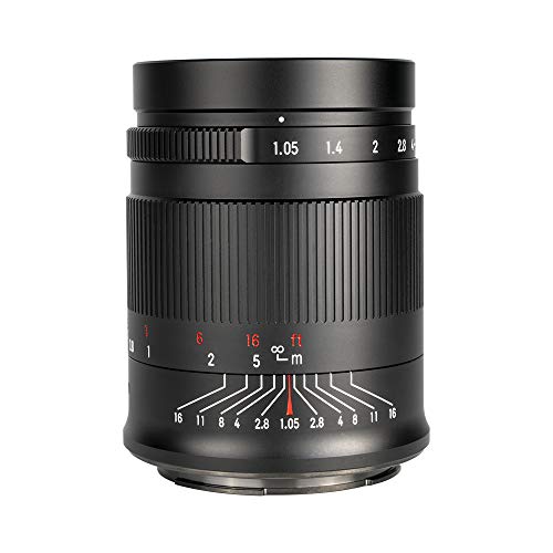7artisans 50 mm f1.05 große Blende Vollrahmen manueller Fokus Objektiv kompatibel mit Canon R-Mount Kameras von 7artisans