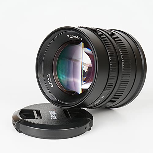 7artisans 55mm F1.4 aps-c mit festen, Objektiv für Canon Kameras EOS-m Halterung wie M1 M2 M3 M5 M6 M10 (5514MBI) von 7artisans