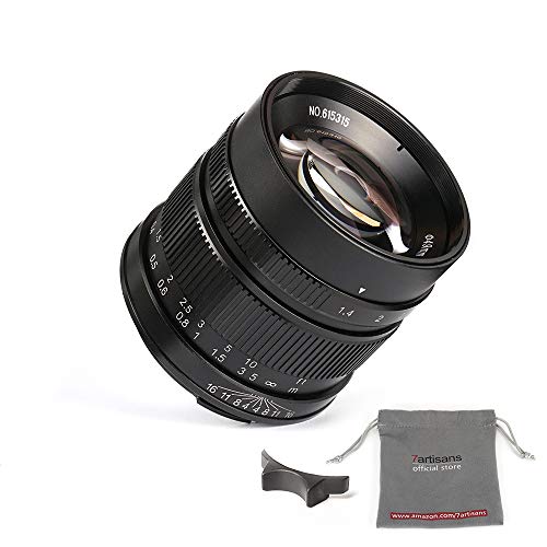 7artisans 55mm f1.4 APS-C Manuelles Feste Objektiv für M4/3 Mount Kameras for Panasonic G1 G2 G3 G4 G5 G6 G7 GF1 GF2 GF3 GF5 GF6 GM1 for Olympus emp1 EPM2 E-PL1 E-PL2 E-PL3 E-PL5. von 7artisans