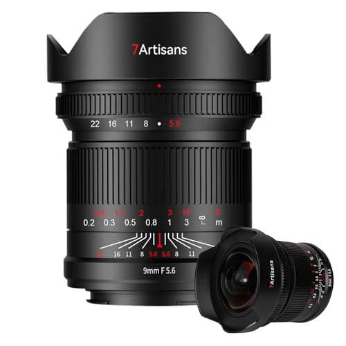 7artisans 9mm F5.6 Full Frame Ultra Wide Angle 132°Large Aperture Mirrorless Camera Lens for Sony von 7artisans