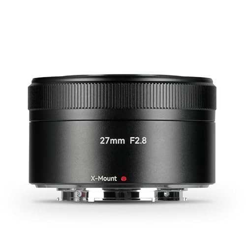 7artisans AF27MM F2.8 Autofokus Objektiv, Weitwinkel APS-C für atemberaubende Fotografie Fuji X Mount für Fuji X-H2 X-M5 X-Pro3 X-S20 X-E4(Schwarz) von 7artisans