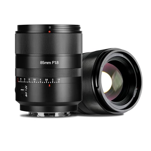 7artisans AF85mm f1.8 Vollformat-Portrait-Automatikobjektiv,Kompatibel mit Sony E-Mount A7R5 R4 R3 M4 M3 ZVE10 (Schwarz) von 7artisans
