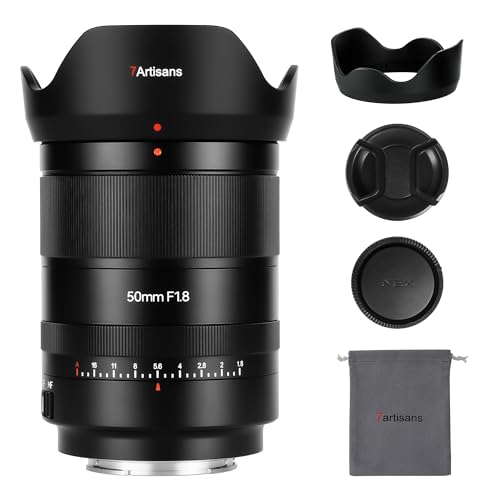 7artisans AutoFocus 50mm F1,8 Vollformatobjektiv, F1,8 große Blende, unterstützt automatische/manuelle Blende und Gesichts-/Augenerkennung, kompatibel mit Sony A7-Serie A7R A75 A7SII A9 A7C A1 usw 7artisans AutoFocus 50mm F1,8 Vollformatobjektiv, F1,8 große Blende, unterstützt automatische/manuelle Blende und Gesichts-/Augenerkennung, kompatibel mit Sony A7-Serie A7R A75 A7SII A9 A7C A1 usw von 7artisans