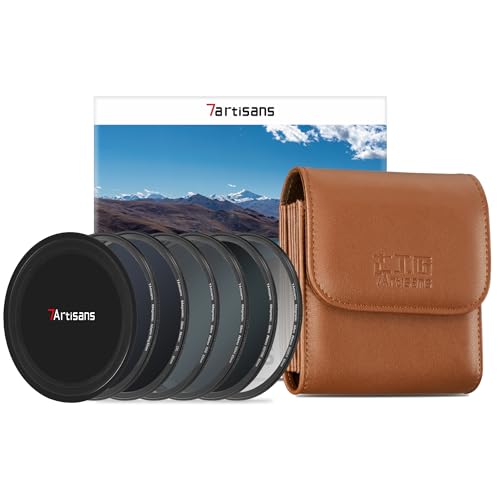 7artisans Nano-Magnetfilter UV-Filter ND-Lichtreduktionsfilter/CPL-Polarisationsfilter/GND-Verlaufsfilter/Black Mist 1/4 Porträtfotografiefilter Geeignet für Objektiv(72mm 5-IN-1-Set) von 7artisans