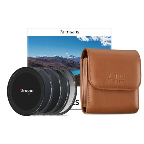 7artisans Nano-Magnetfilter UV-Filter ND-Lichtreduktionsfilter/CPL-Polarisationsfilter/GND-Verlaufsfilter/Black Mist 1/4 Porträtfotografiefilter geeignet für Objektiv(72mm 3-in-1-Set) von 7artisans