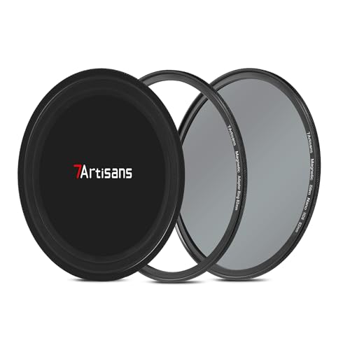7artisans Nano-Magnetfilter UV-Filter ND-Lichtreduktionsfilter/CPL-Polarisationsfilter/GND-Verlaufsfilter/Black Mist 1/4 Porträtfotografiefilter geeignet für Objektiv(77mm ND8) von 7artisans