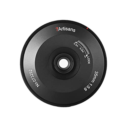7artisans Ultradünnes Objektiv für Sony EMirrorless Kamera A6000 A6300 A6400, f5.6, 35 mm von 7artisans