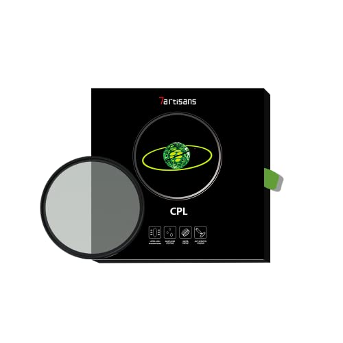 7artisans Zirkular-Polarisationsfilter, ultradünn, mehrschichtige Beschichtungen, CPL für Kameralinse (82 mm) von 7artisans