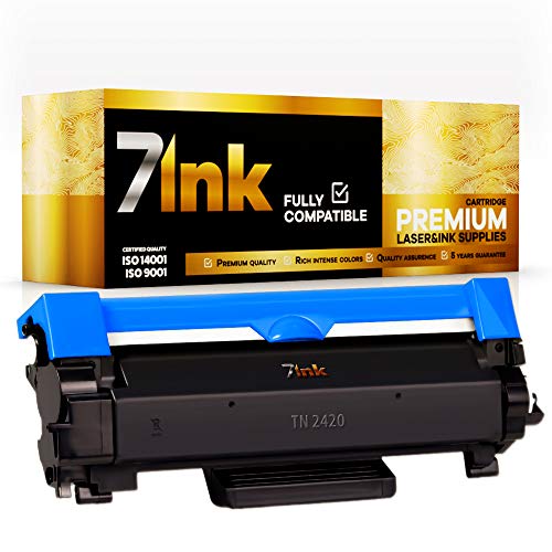 Premium Toner für Brother Laser Drucker – Druckqualität wie Original – Kompatibel Toner Patronen TN 2420 2410 u.a. für MFC-L2710DW DCP-L2530DW MFC-L2710DN HL-L2350DW HL-L2310D DCP-L2510D DCP-L2550DN von 7ink