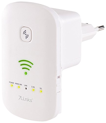7links WLAN Verstärker: Dualband-WLAN-Repeater, Access Point & Router, 1.200 Mbit/s, WPS-Taste (WiFi Verstärker, WLAN Erweiterung, Einrichten) von 7links