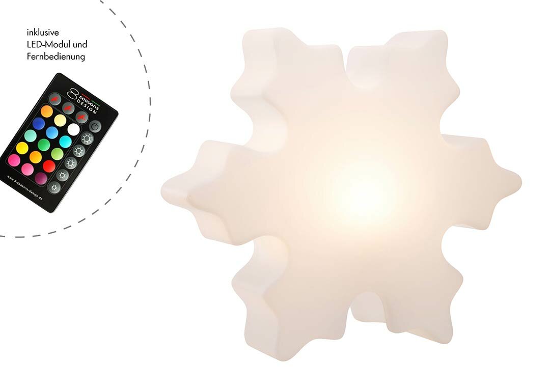 8 Seasons Design Dekoleuchte Shining Crystal LED RGB 40 cm weiß 8 Seasons Design Dekoleuchte Shining Crystal LED RGB 40 cm weiß von 8 seasons design