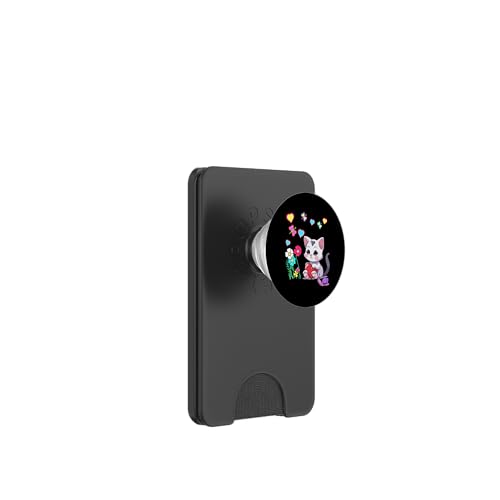 Garten Sommer 80er Retro Katze Katzen Kinder Kind Mädchen PopSockets PopWallet für MagSafe Garten Sommer 80er Retro Katze Katzen Kinder Kind Mädchen PopSockets PopWallet für MagSafe von 80er 90er Katzen Retro Katze Vintage