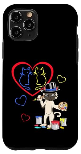 Katze Katzen Retro Valentinstag Herz Herzen Valentin 80er 90 Hülle für iPhone 11 Pro Katze Katzen Retro Valentinstag Herz Herzen Valentin 80er 90 Hülle für iPhone 11 Pro von 80er 90er Katzen Retro Katze Vintage