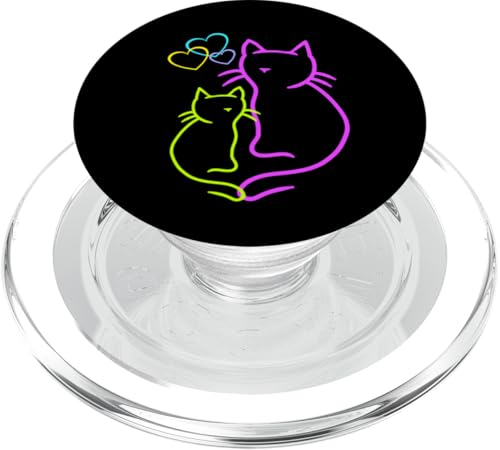 Kinder Kind Mädchen Jungen süße Katzen Katze Kätzchen 80er PopSockets PopGrip für MagSafe Kinder Kind Mädchen Jungen süße Katzen Katze Kätzchen 80er PopSockets PopGrip für MagSafe von 80er 90er Katzen Retro Katze Vintage