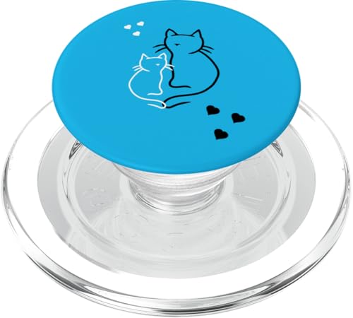 Kinder Kind Teenie Retro Katze Katzen Herz Herzen 80er 90er PopSockets PopGrip für MagSafe Kinder Kind Teenie Retro Katze Katzen Herz Herzen 80er 90er PopSockets PopGrip für MagSafe von 80er 90er Katzen Retro Katze Vintage