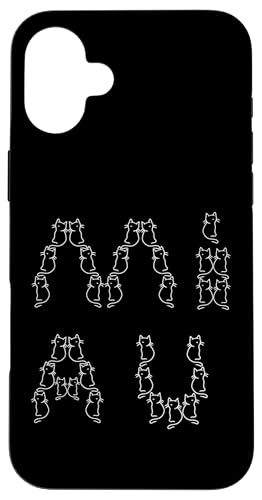 Miau Katze Katzen Retro 80er Vintage Old school Kätzchen Hülle für iPhone 16 Plus von 80er 90er Katzen Retro Katze Vintage