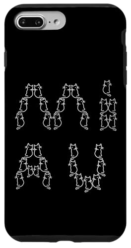 Miau Katze Katzen Retro 80er Vintage Old school Kätzchen Hülle für iPhone 7 Plus/8 Plus von 80er 90er Katzen Retro Katze Vintage