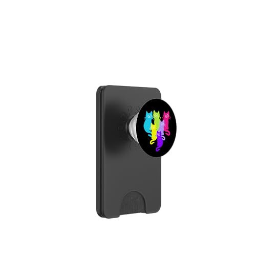 Retro Katze Katzen Kinder Kind Kleinkinder Kätzchen Baby PopSockets PopWallet für MagSafe Retro Katze Katzen Kinder Kind Kleinkinder Kätzchen Baby PopSockets PopWallet für MagSafe von 80er 90er Katzen Retro Katze Vintage