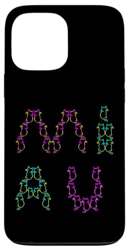 Retro Katzen Katze Kätzchen Vintage 80er 90er Kinder Miau Hülle für iPhone 13 Pro Max von 80er 90er Katzen Retro Katze Vintage
