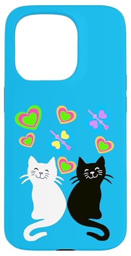 Retro Katzen Katze Vintage 80er 90er Kinder Baby Kind Sommer Hülle für iPhone 15 Pro von 80er 90er Katzen Retro Katze Vintage