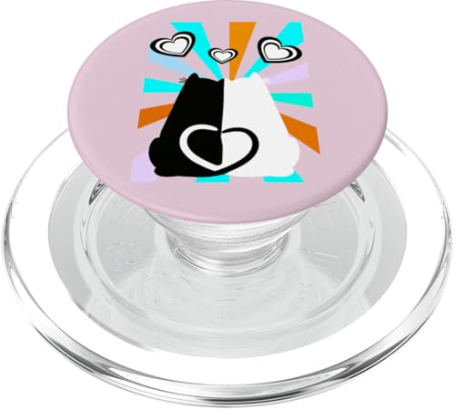 Retro Katzen Katzen Teenager Kinder Kind Mädchen Jungen 80er PopSockets PopGrip für MagSafe Retro Katzen Katzen Teenager Kinder Kind Mädchen Jungen 80er PopSockets PopGrip für MagSafe von 80er 90er Katzen Retro Katze Vintage