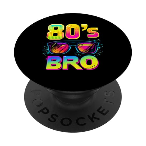 80er Jahre BRO 80er Jahre Retro PopSockets Klebender PopGrip von 80er Jahre Retro-Designs