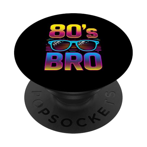 80er Jahre BRO 80er Jahre Retro PopSockets Klebender PopGrip von 80er Jahre Retro-Designs