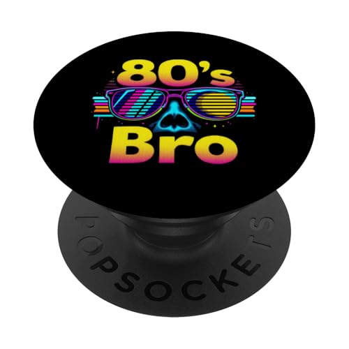 80er Jahre Bro 80er Jahre Retro PopSockets Klebender PopGrip von 80er Jahre Retro-Designs