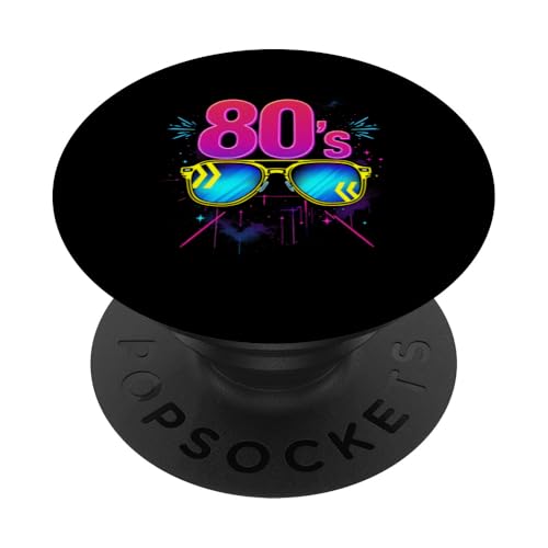 80er Jahre Retro PopSockets Klebender PopGrip von 80er Jahre Retro-Designs
