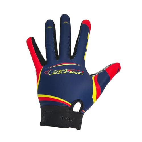 81880 SimRacing Handschuhe für Simulator, Sim Racing Gloves, Touchscreen-Handschuhe für Lenkrad Gaming, Sim Racing Handschuhe, super Grip, leicht und atmungsaktiv für Sim-Racers, mit Silikoneinsätzen von 81880