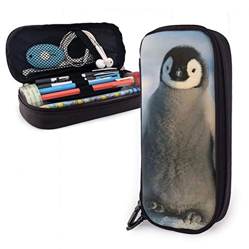 Pu Leder Federmäppchen Pinguin Mäppchen Tragbare Aufbewahrung Bleistift Tasche Langlebig Federtasche Für Teenager Mädchen High School von 831