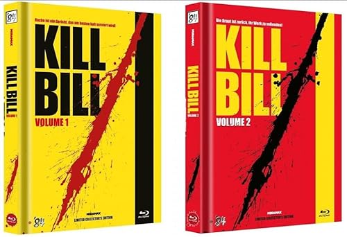 Kill Bill: Volume 1 und 2 - Blu Ray Mediabook 2er Set limitiert auf 300 Stück (Cover C) uncut von 84 Entertainment