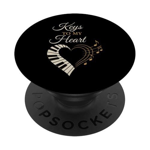 Klassisches Pianisten-Klavierleben, Musikaufführung, Geschenk, Chopin PopSockets Klebender PopGrip Klassisches Pianisten-Klavierleben, Musikaufführung, Geschenk, Chopin PopSockets Klebender PopGrip von 88 Keys Classical Music Recital Season Piano Gift