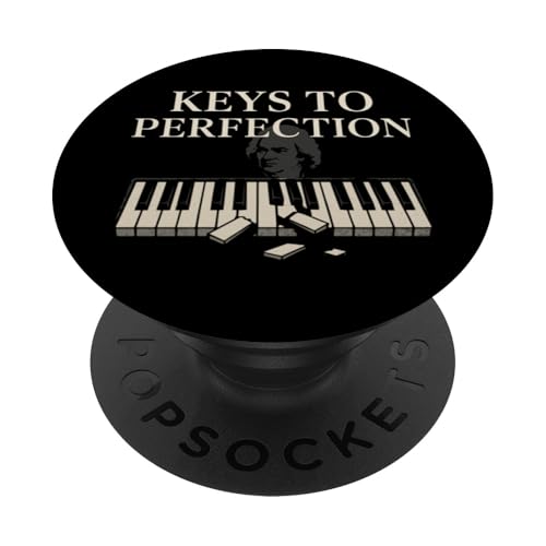 Klassisches Pianisten-Klavierleben, Musikaufführung, Geschenk, Chopin PopSockets Klebender PopGrip Klassisches Pianisten-Klavierleben, Musikaufführung, Geschenk, Chopin PopSockets Klebender PopGrip von 88 Keys Classical Music Recital Season Piano Gift