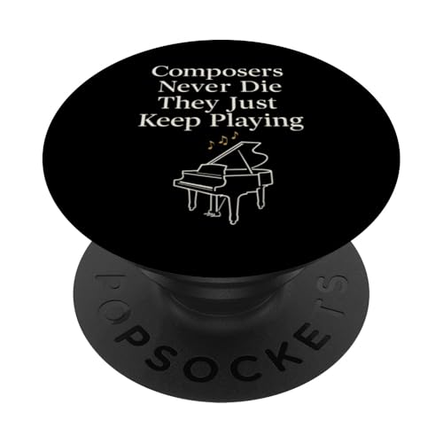 Klassisches Pianisten-Klavierleben, Musikaufführung, Geschenk, Chopin PopSockets Klebender PopGrip Klassisches Pianisten-Klavierleben, Musikaufführung, Geschenk, Chopin PopSockets Klebender PopGrip von 88 Keys Classical Music Recital Season Piano Gift