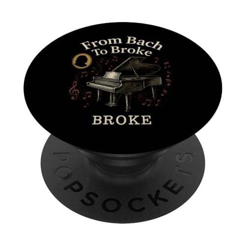 Klassisches Pianisten-Klavierleben, Musikaufführung, Geschenk, Chopin PopSockets Klebender PopGrip Klassisches Pianisten-Klavierleben, Musikaufführung, Geschenk, Chopin PopSockets Klebender PopGrip von 88 Keys Classical Music Recital Season Piano Gift